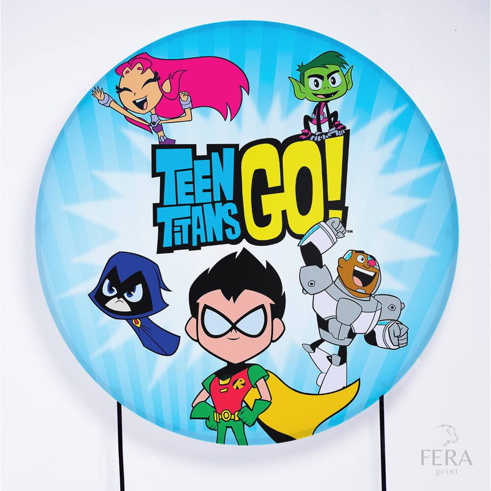 Painel Decorativo para Festa 1,50x1,50 metros Vesti Fácil com Elástico Jovens Titans - Fera Print