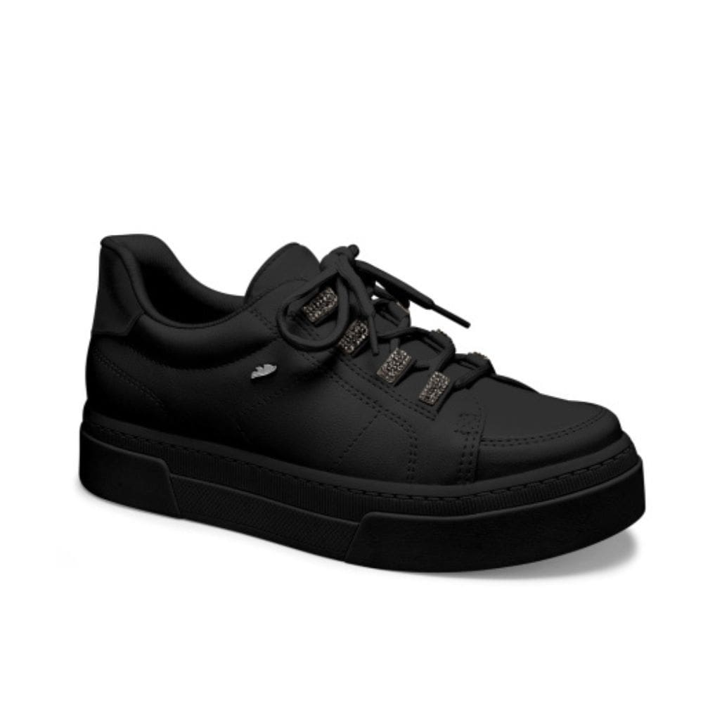 tenis feminino dakota casual street sola preta com brilho