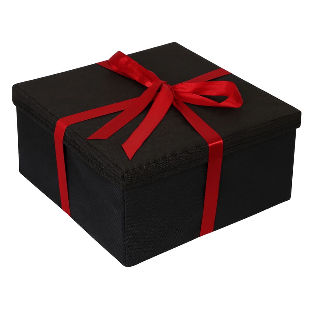 Caixa de Presente Embalagem Preta Luxuosa Versátil 28x15x28