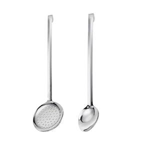 Colher e Escumadeira Inox Utensulio Buffet Restaurante 50cm