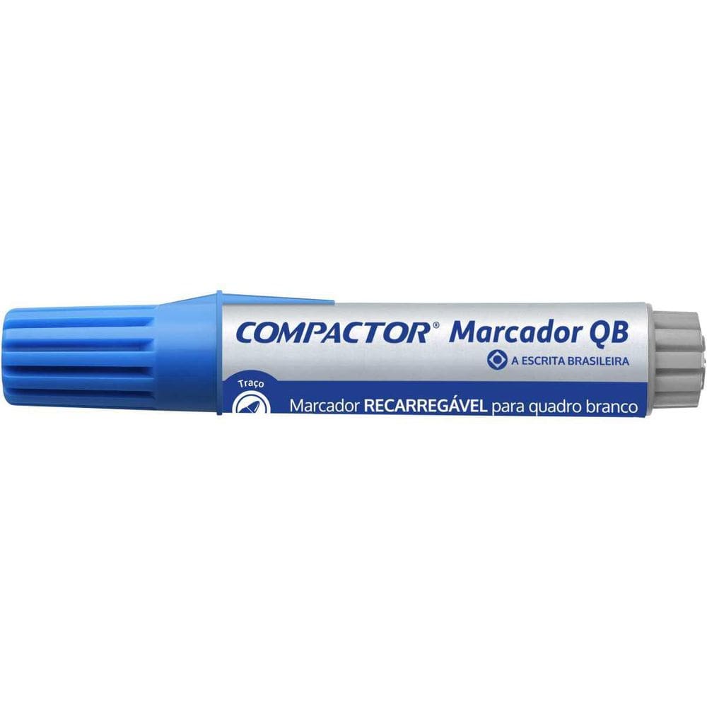 Pincel Quadro Branco Qb Recarregável Azul