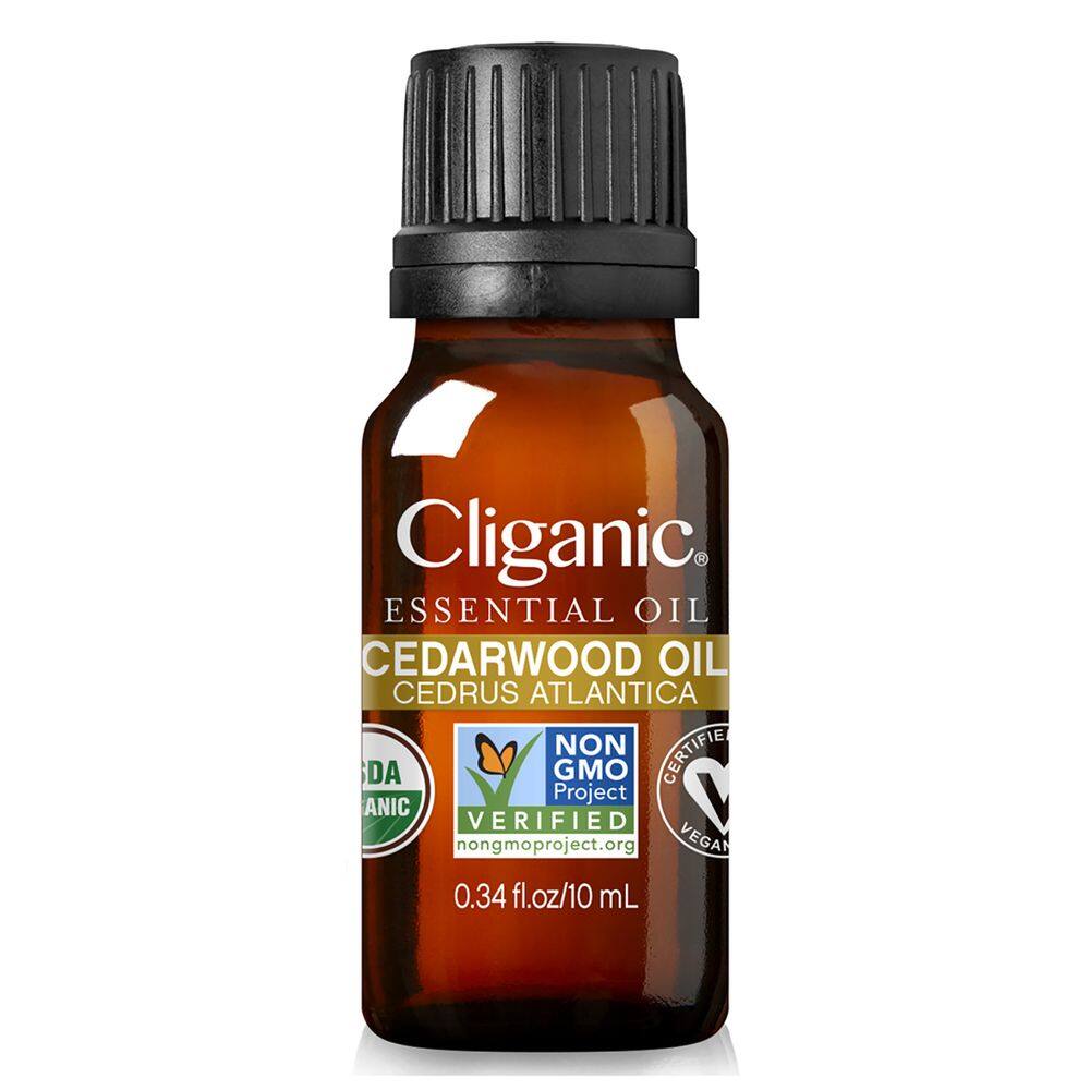 Perfume Cliganic, óleo essencial de cedro orgânico, 10 ml, unissex