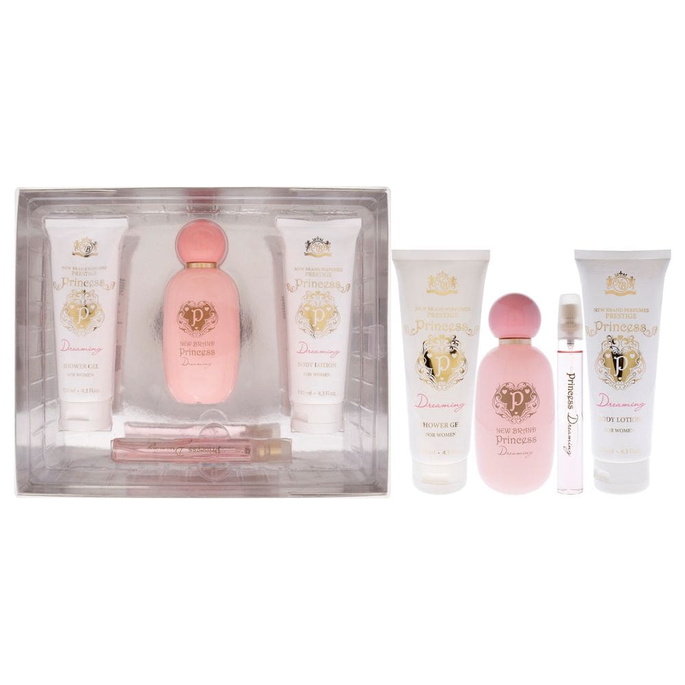 Perfume New Brand Prestige Princess Dreaming para mulheres, 4 unidades