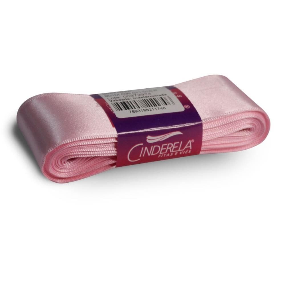 Fita De Cetim 38mm 10m. Rosa - Cinderela