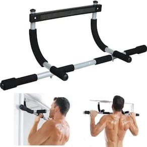 Barra De Exercicios Suporte Para Porta Chao Fixa Academia Em Casa Musculacao Abdominal Flexao
