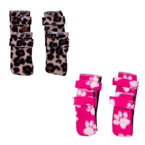 Kit 2 Sapatos Para Cachorro - Onça E Rosa Gg