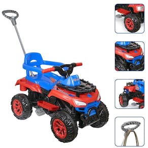 Quadriciclo Infantil Empurrador e Pedal Spider Cross Up Calesita