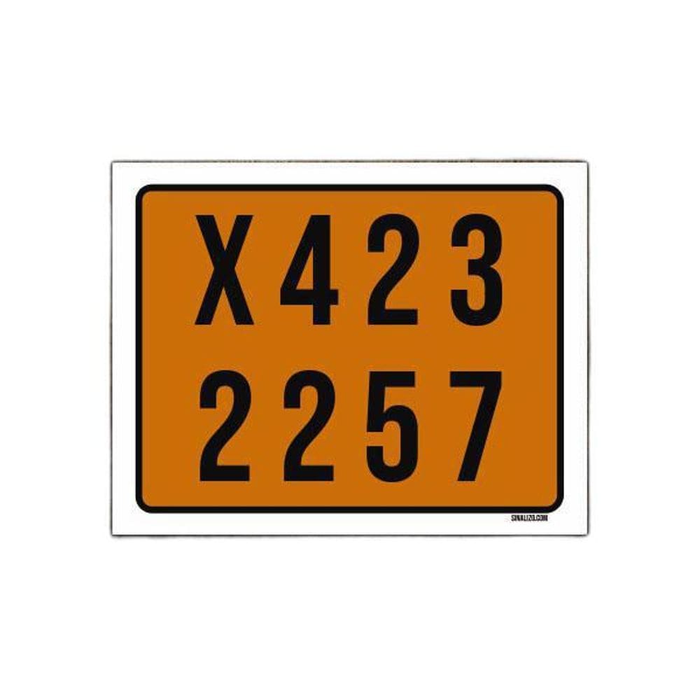 Placa Sinalização Indicativa X423 2257 18X23
