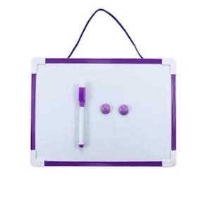 Lousa Quadro Branco Infantil 30X20 Cm Anotacoes Recados Desenhos Multiuso Com Caneta Apagador