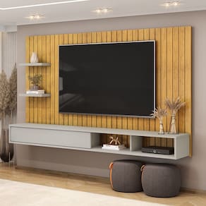 Painel para TV até 60 Polegadas 1 Porta Friz Cedro Bali DJ Móveis