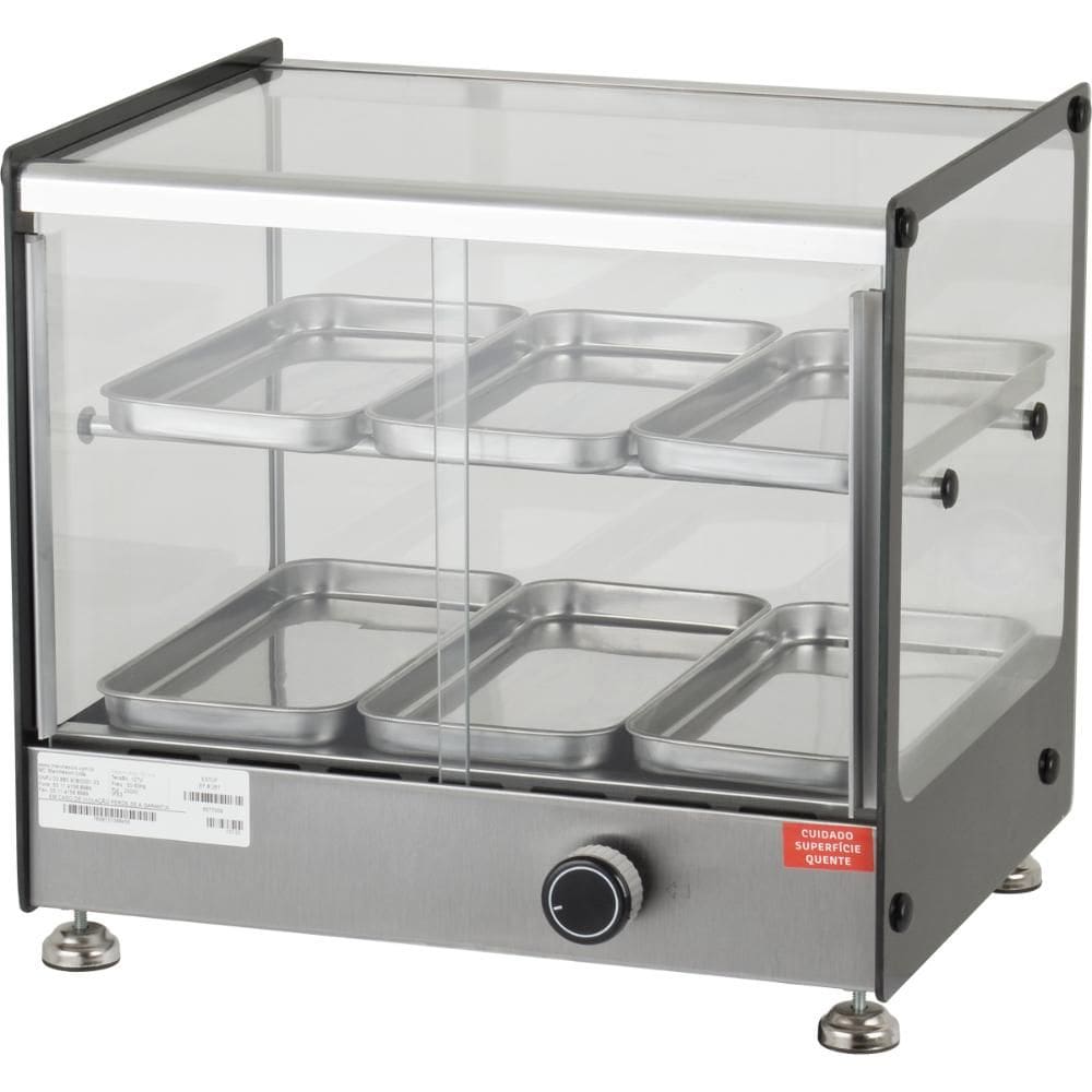 Estufa para Salgados 6 Bandejas Dupla Marchesoni Linha Ônix Inox 127V - EF.8.261