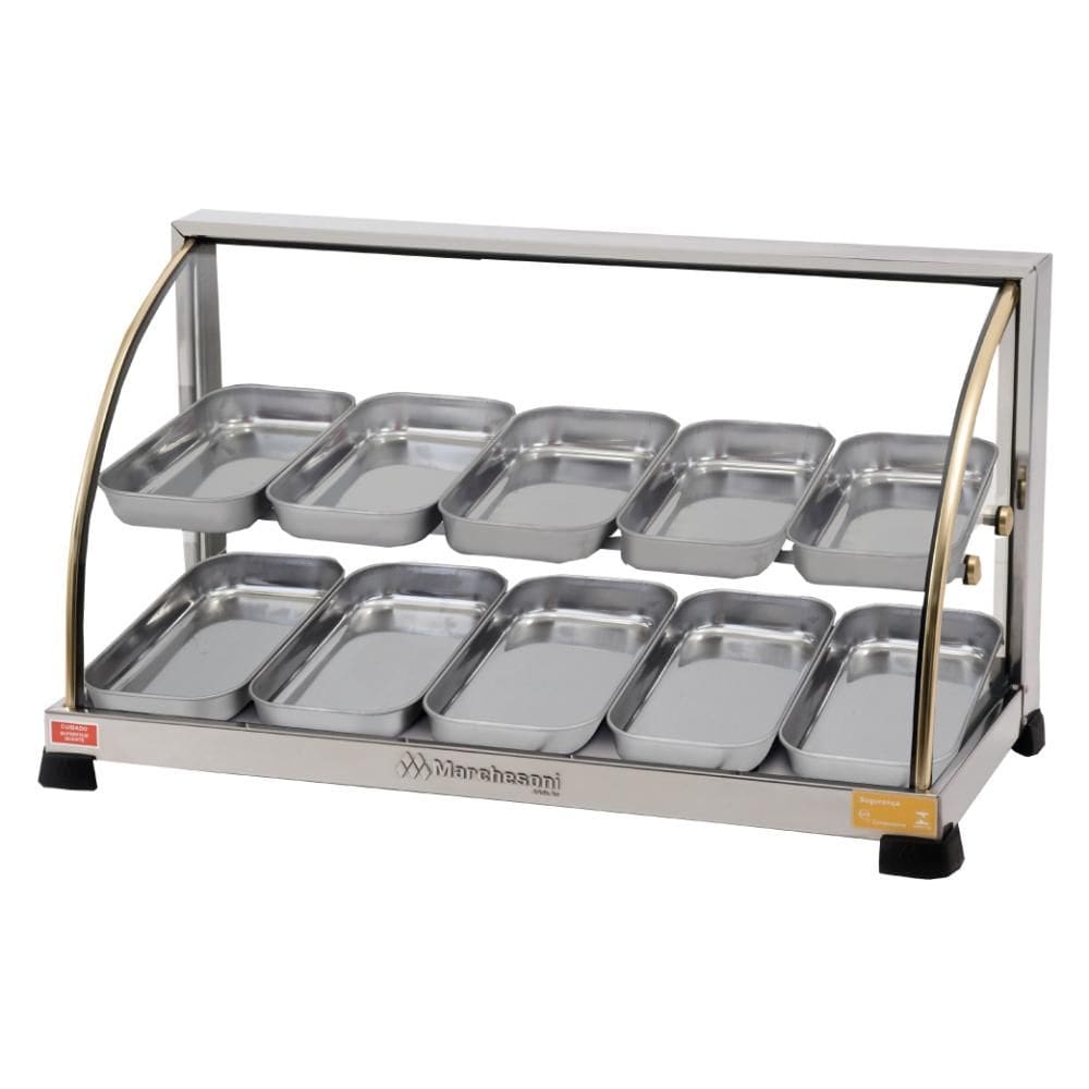Estufa para Salgados 10 Bandejas Dupla Marchesoni Linha Ouro Inox 127V - EF.2.211