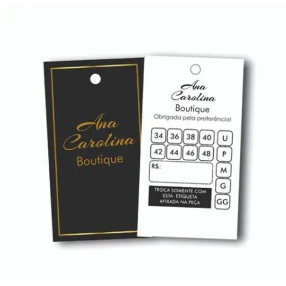 Kit 1000 Etiqueta Personalizada P Roupa