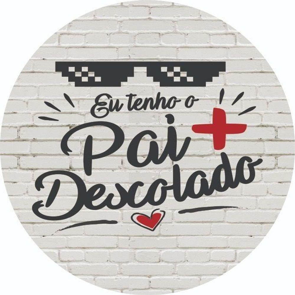 Painel Redondo 3D Sublimado Dia Dos Pais Frd-2972