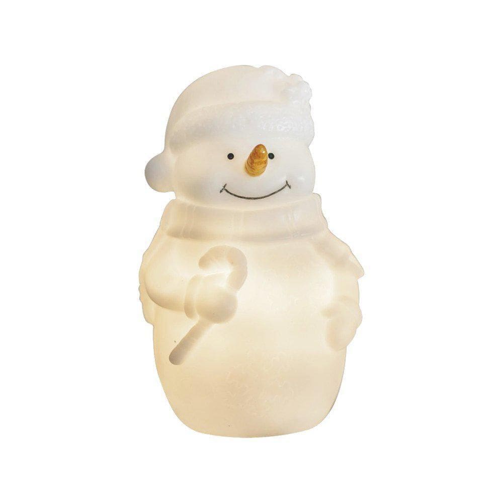 Enfeite Natal Boneco De Neve Led Chuvisco A Pilha Taschibra