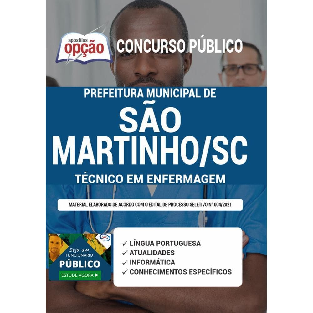 Apostila São Martinho Sc - Técnico Em Enfermagem Concurso