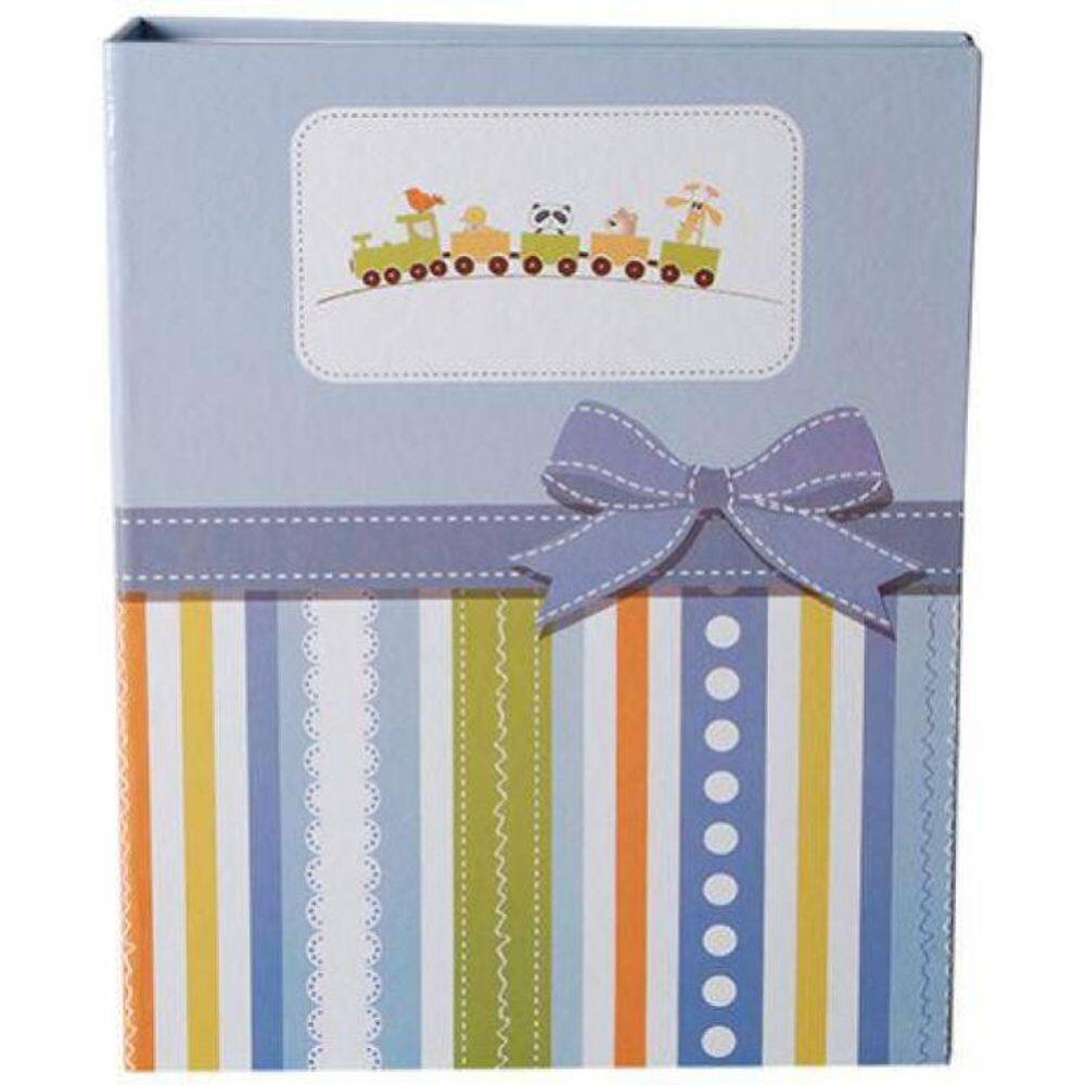 Álbum 120 Fotos 10X15 Infantil Rec 101/07 Azul Com Laço