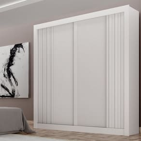 Guarda-Roupa para Quarto Casal 2 Portas Milano Branco