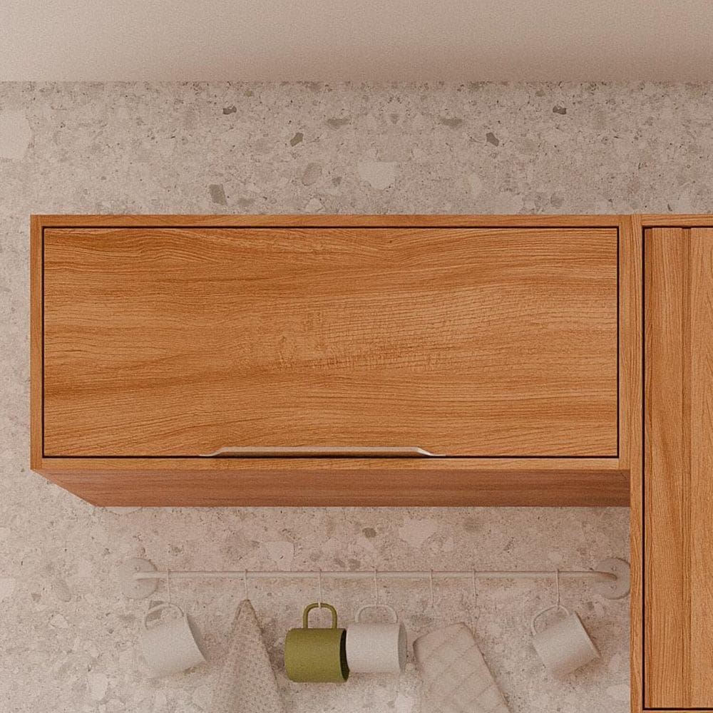 Armário Aéreo 80 Cm Porta Basculante Divina Cinamomo