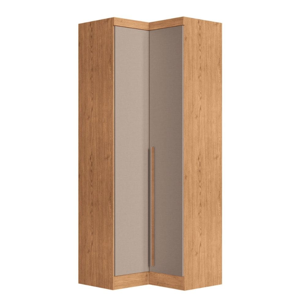 Móveis para Quarto Módulo Canto Reto 2 Porta Infinity Cedro/ Duna Line