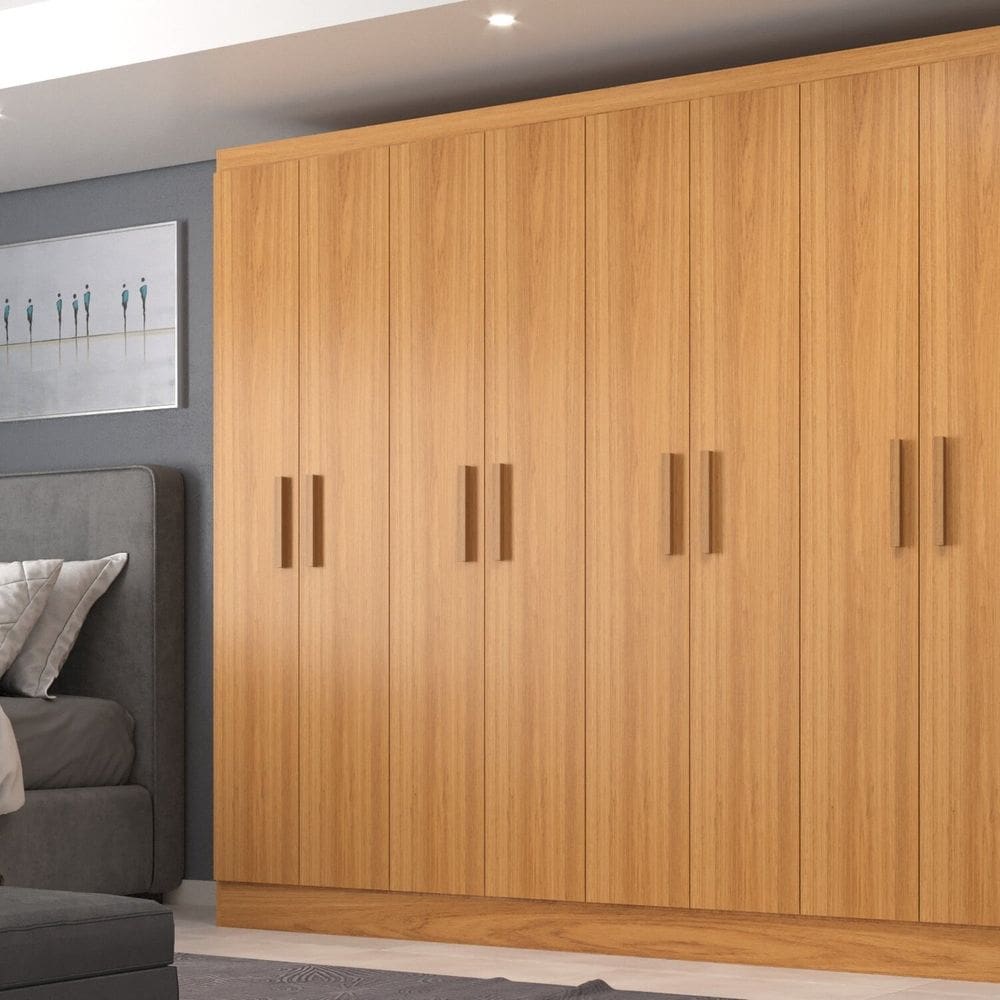 Móveis para Quarto Guarda-Roupa 8 Portas Paris Cinnamomo