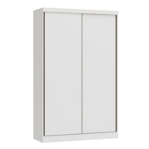 Guarda-Roupa Modulado 2 Portas Infinity Branco Line / Branco -Duna