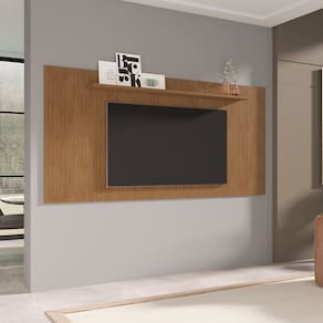 Painel para Sala de Estar TV até 65 Polegadas 225 cm  Cedro