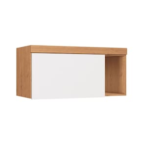 Armário Aéreo Modulado 1 Porta Infinity Cedro/ Branco Line