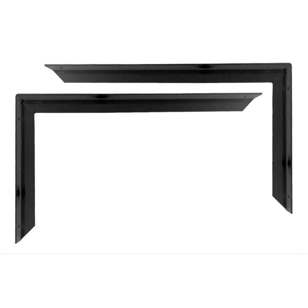 Mão Francesa Preto 50kg 27,8cm x 17,5cm - Kit 6 Suportes