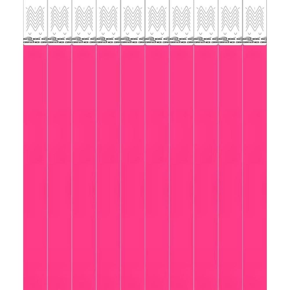 Pulseira Identificação Pink 100unid - Tecnomidia