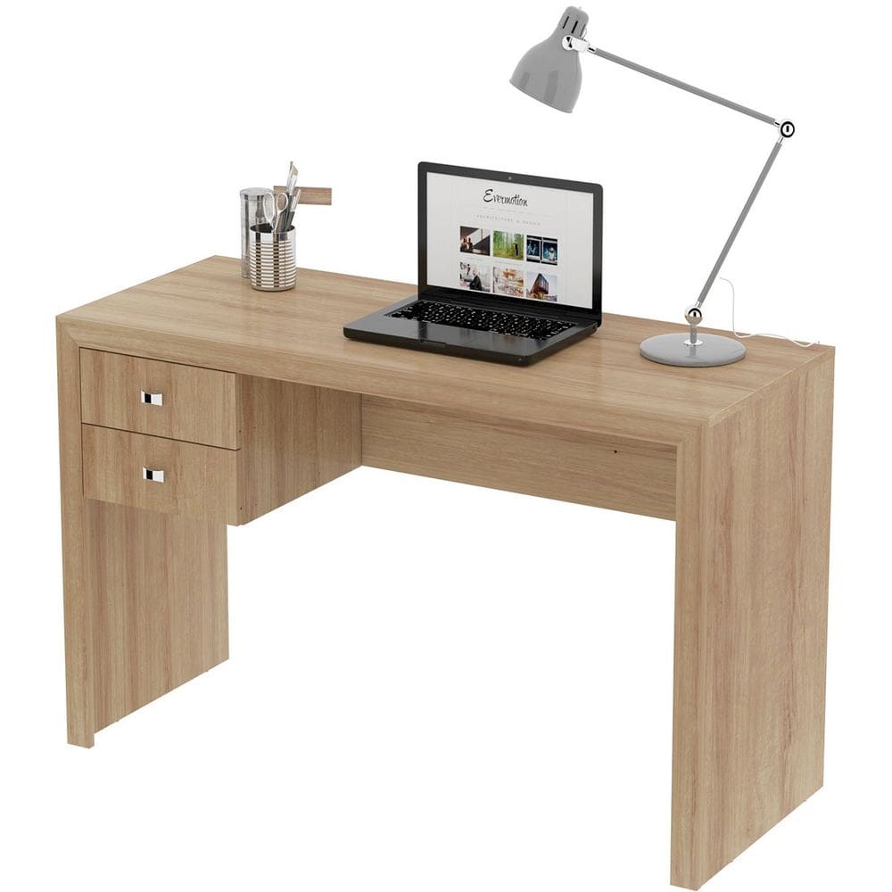 Mesa para Escritório Escrivaninha 2 Gavetas