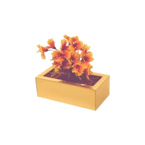 Centro De Mesa Espelho Dourado Decoração 30X15