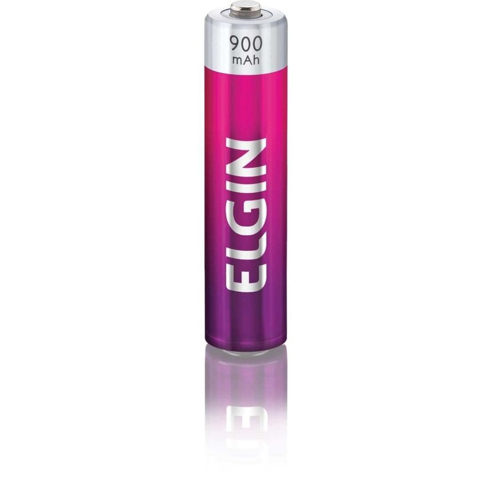 Pilha Recarregável Palito AAA 900mah 1.2v c/04 - Elgin