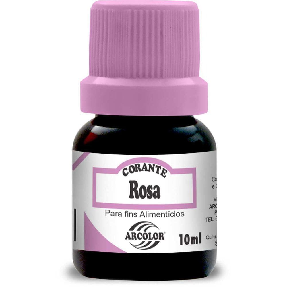 Corante Liquido Rosa 10Ml