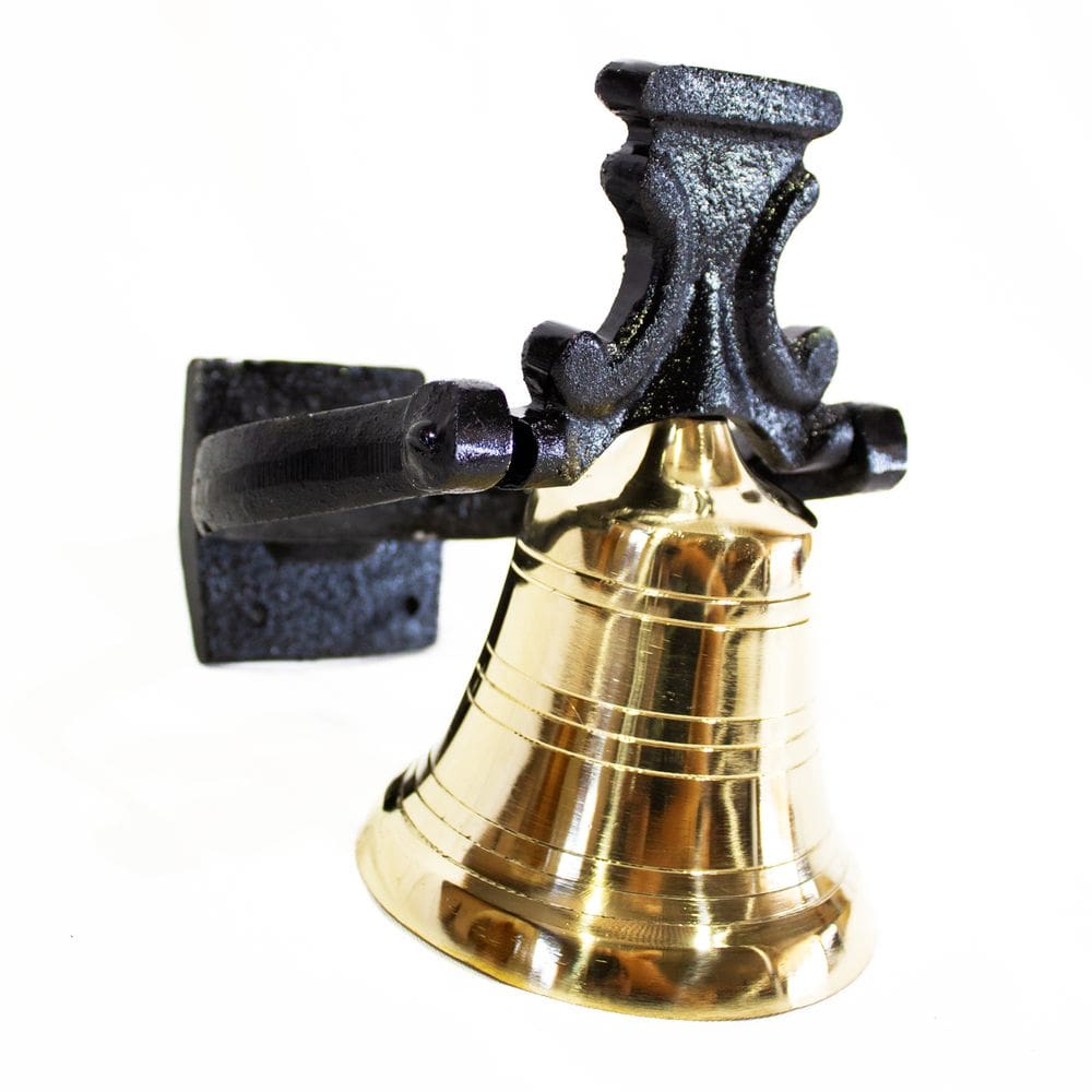 Sino de Bronze com Suporte para Parede/Teto - 1,5 Kg