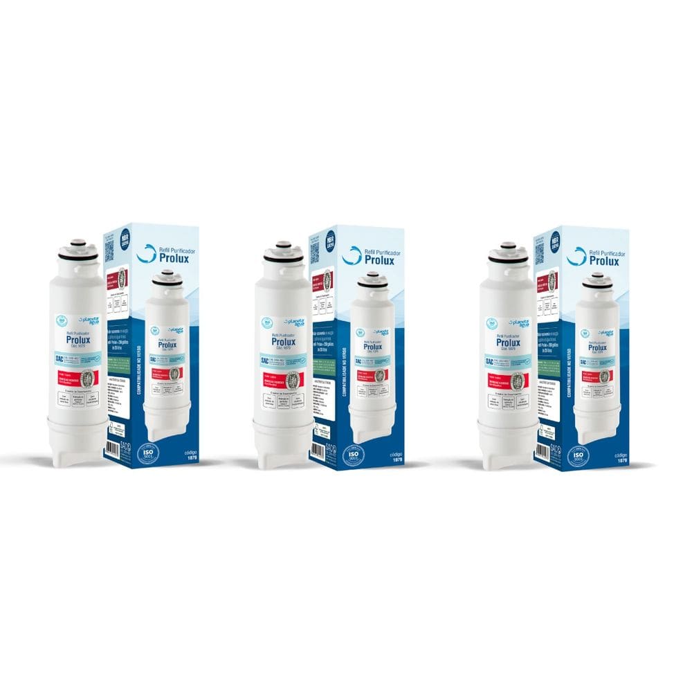 Kit 3 Refil filtro agua Electrolux PA1ON PA20G, PA25G, PA30G