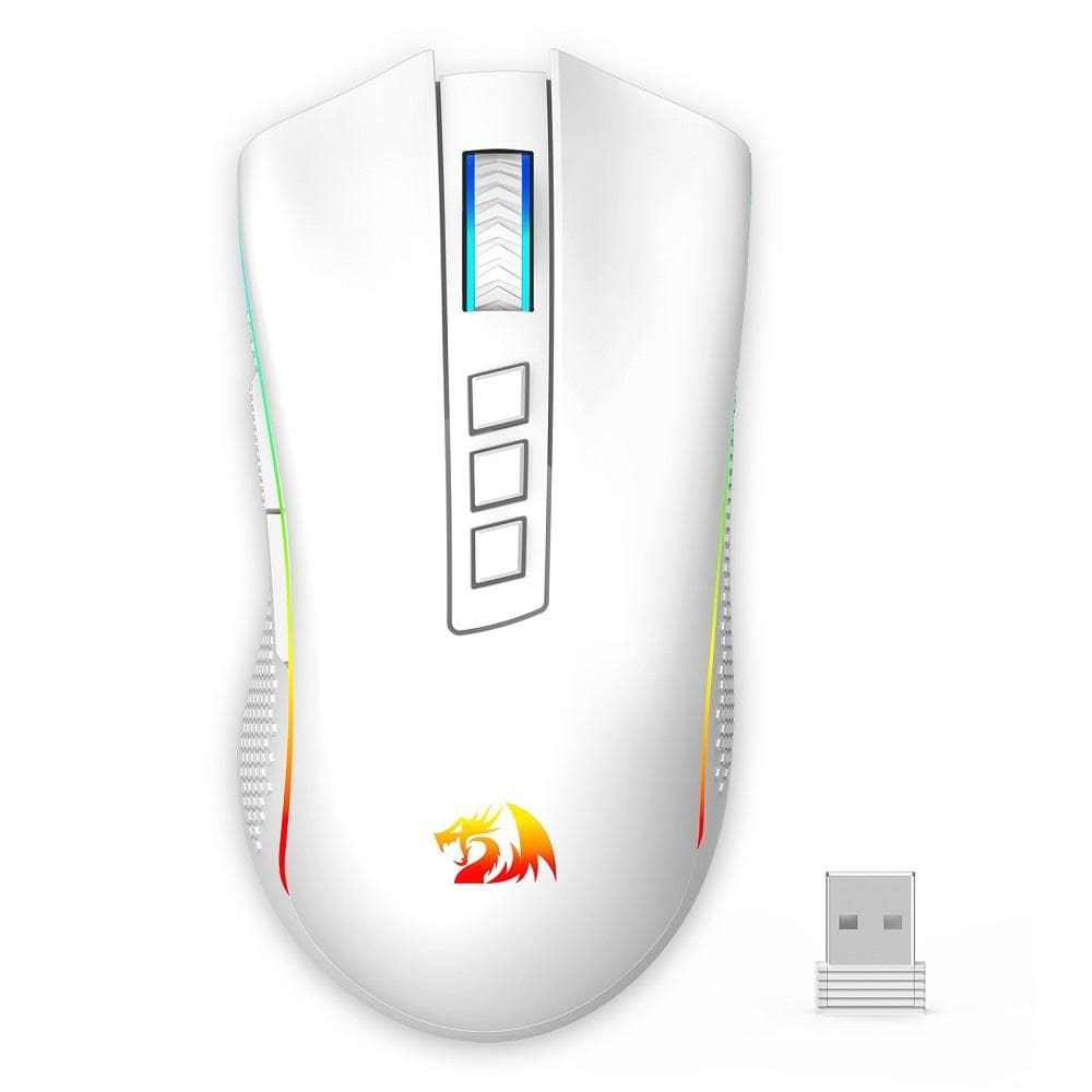 Mouse Gamer Cobra 16.000DPI, Branco, M711W-PRO, REDRAGON