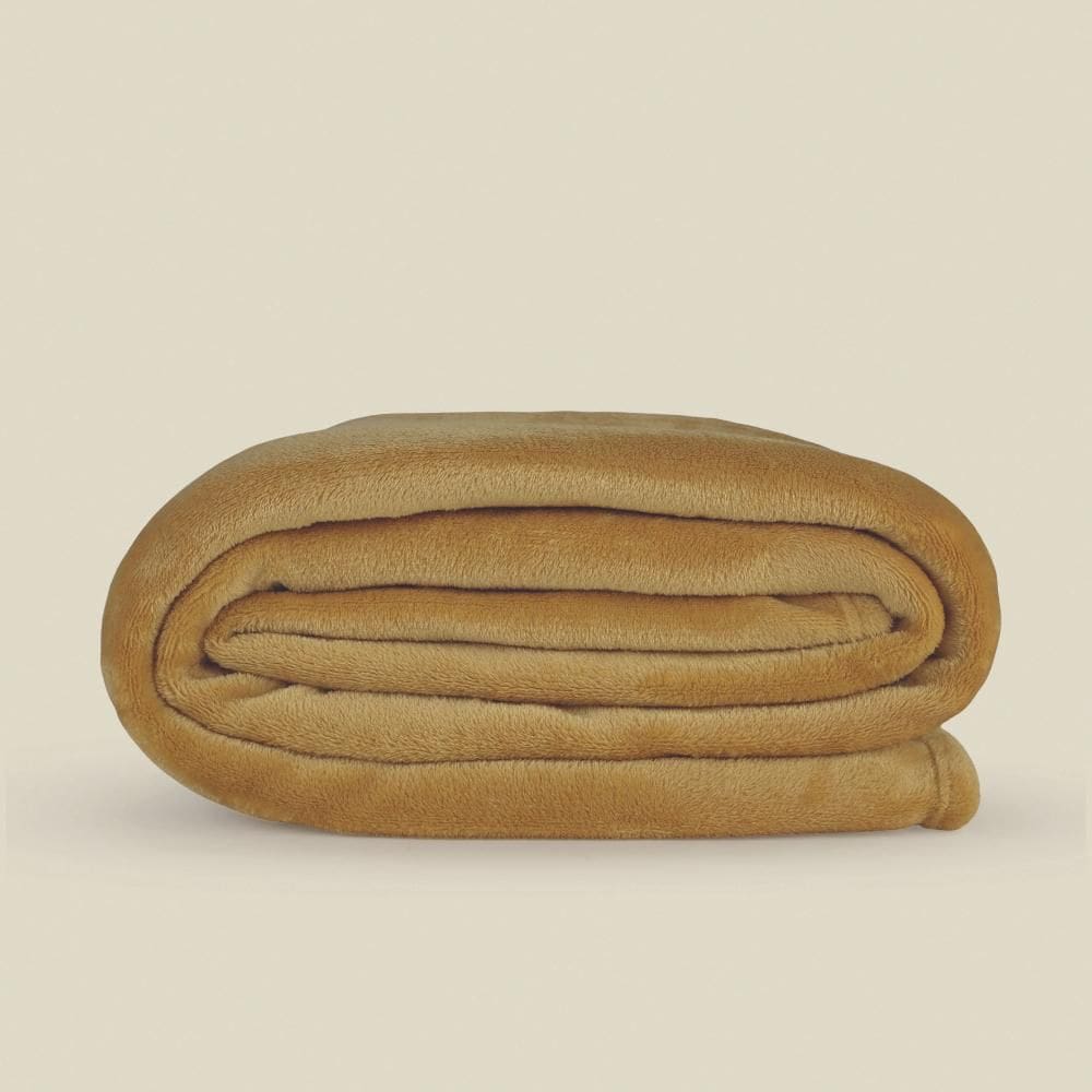 Cobertor Flannel Microfibra Amarelo Casal - A\CASA