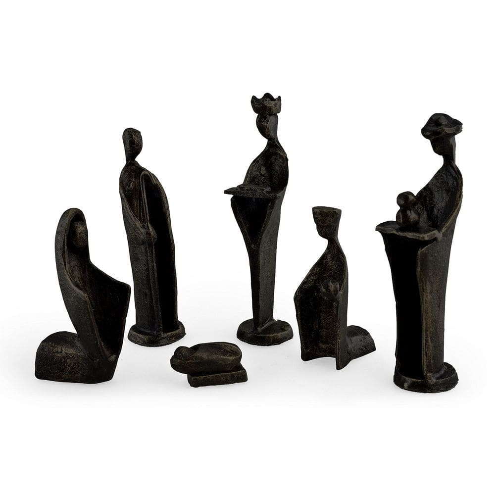 Conjunto de estatuetas de presépio Danya B. Natal e Páscoa, 6 peças
