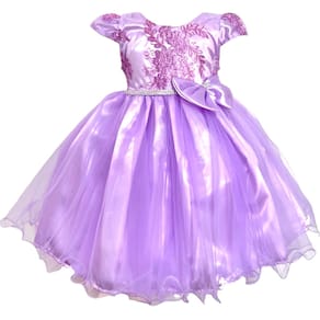 Vestido Lilás Festa Aniversário Luxo Elegante Princesa Infantil Menina