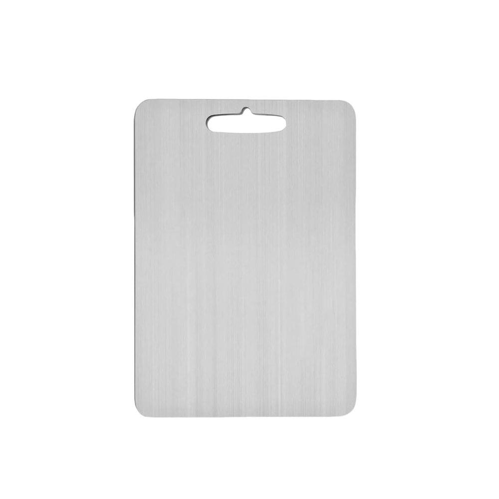 Tabua de Carne Corte Cozinha Profissional Aço Inox 36x25cm