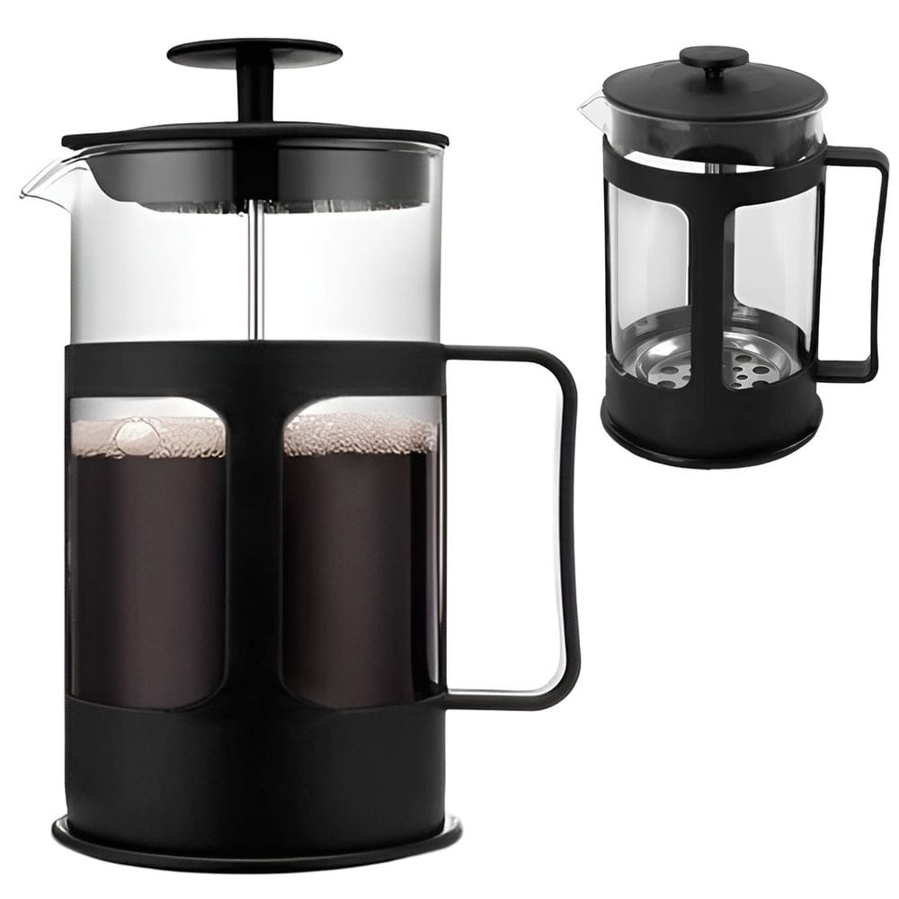 Cafeteira Prensa Francesa De Aço Inoxidável e Vidro 650 ML