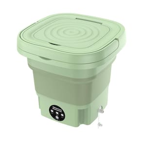 Mini Maquina Lavar Roupas Dobrável Portatil 6,5L Verde Bivol