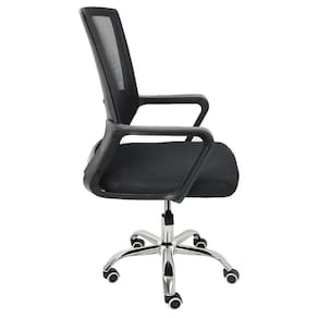 Cadeira De Escritório Base Cromada Ergonômica Home Office