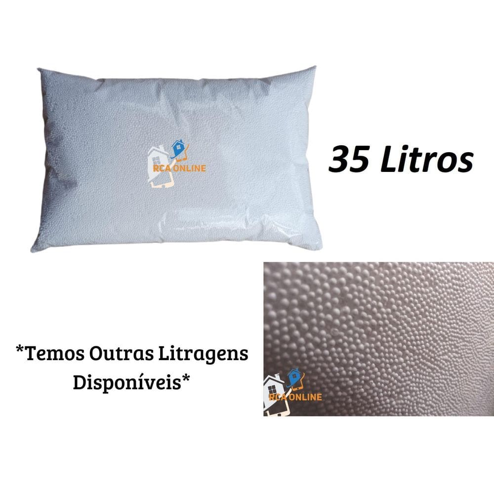 Pérolas De Isopor  Bolinhas  Fom - Puffs - 35 Litros