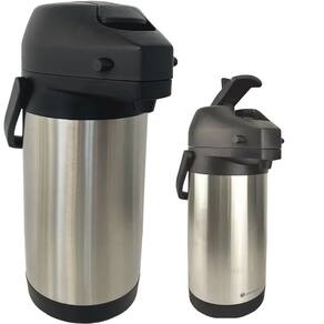 Garrafa Térmica 100% Em Inox 2.5 Litros Quente e Frio Acionamento Por Alavanca