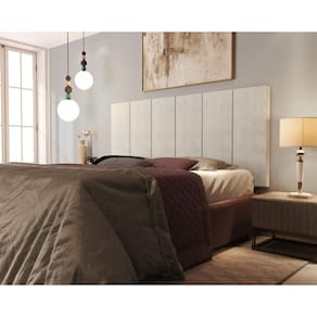 Kit 2 Paineis Cama Box Solene 1,60 Tecido Suede Cor Nude