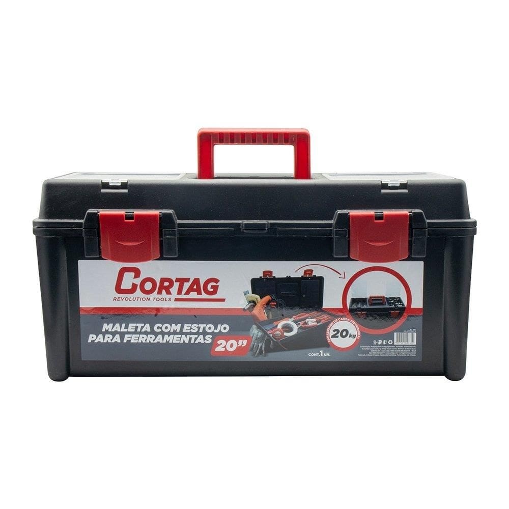 Maleta Cortag com Estojo e Bandeja Removível 20P