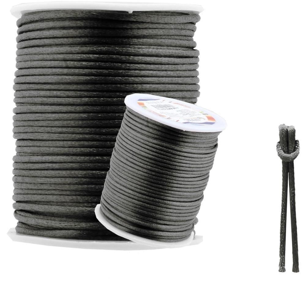 Cordão Rabo De Rato Preto 310 Com 50M. 2Mm