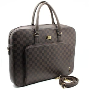 Bolsa Casteliê Pasta Casual Feminina - Marrom e Preto